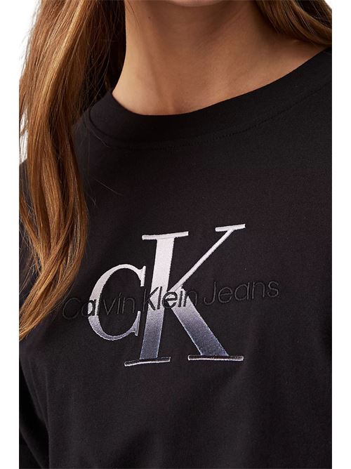 T-shirt regular logo nera Calvin Klein Jeans | J20J224798BEH